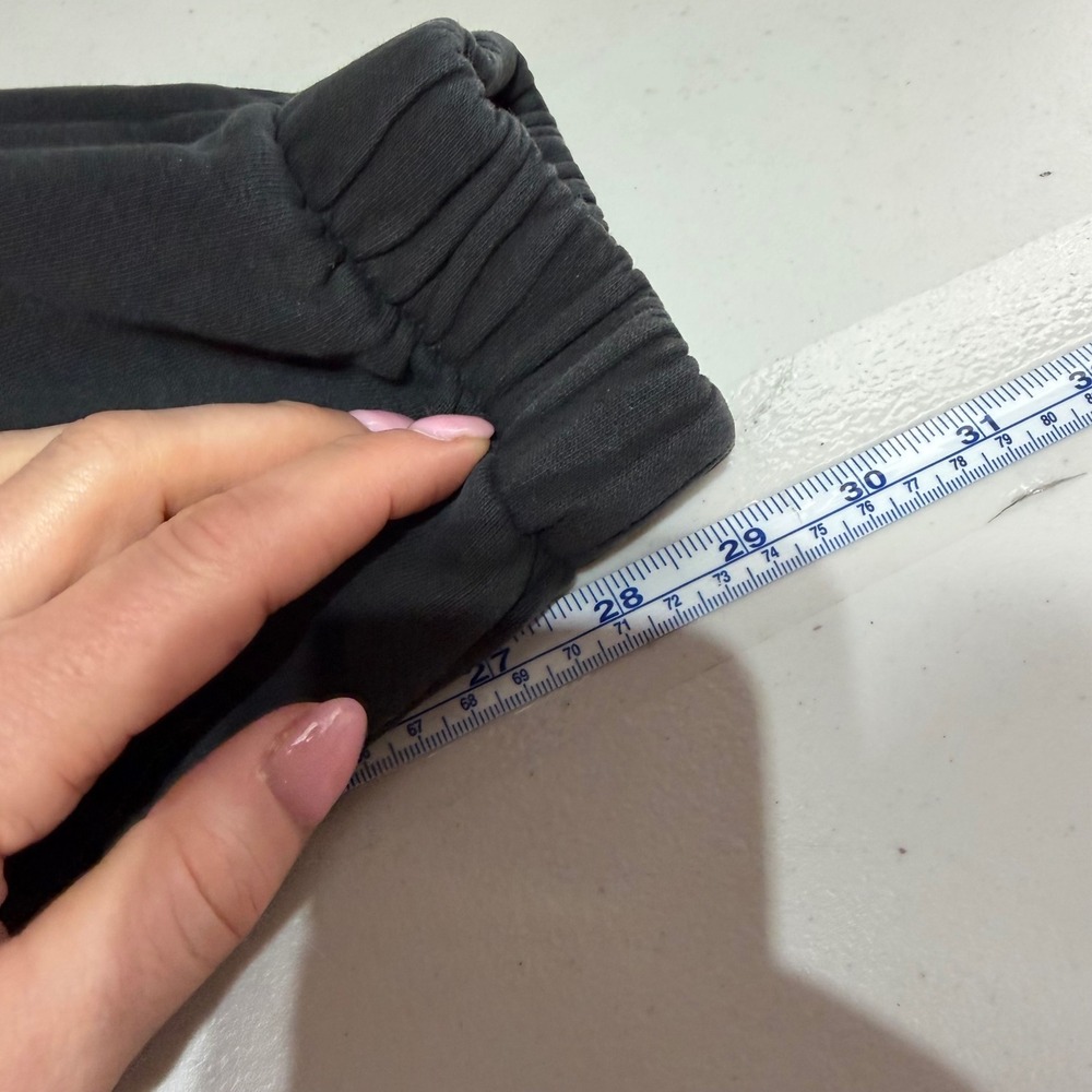 J Galt Jogger Sweatpants Women OS Small Faded Black Pull on Loungewear Indie - Picture 10 of 11